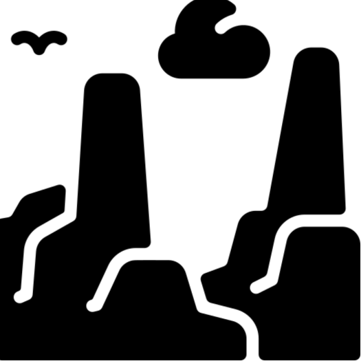 hiking mountains logo